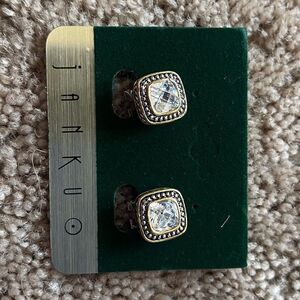 NWT Janku Clear Stone Earrings